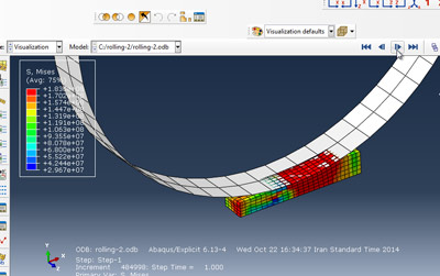آموزش شبیه سازی چرخش غلطک نورد در فرایند نوردکاری در آباکوس